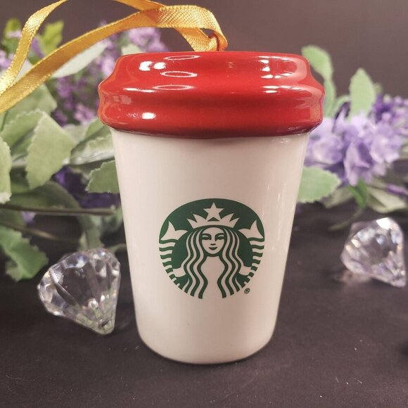 Starbucks Disney Christmas Tree Mug Ceramic Holiday Ornament Coffee Cup - Picture 3 of 10